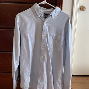 Chaps blue, striped button down.